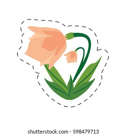 cartoon cyclamen flower image vector illustration eps 10