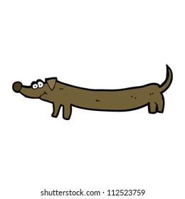 cartoon dachshund
