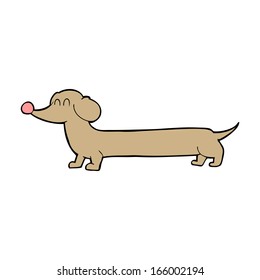 cartoon dachshund