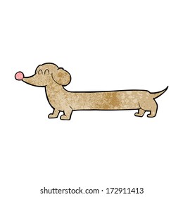 cartoon dachshund