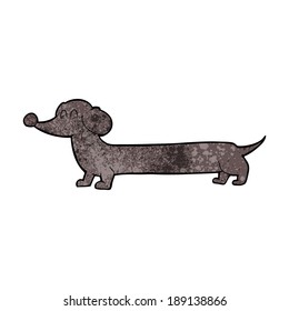 cartoon dachshund