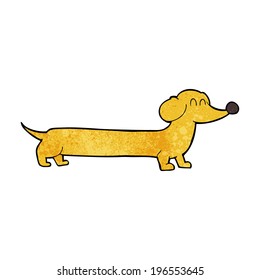 cartoon dachshund