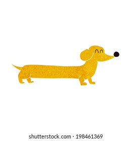 cartoon dachshund