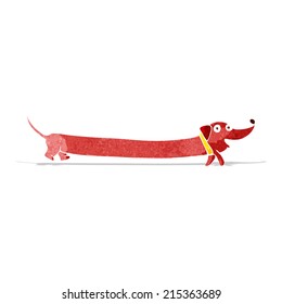 cartoon dachshund