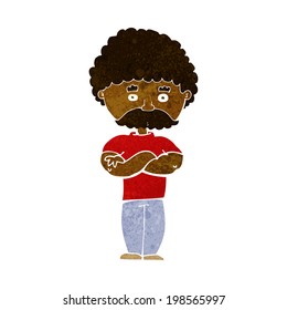 cartoon dad with folded arms