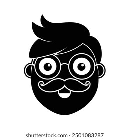 Cartoon dad illustration: clipart, line art, perfect for digital and print designs