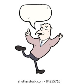 Cartoon Papa läuft