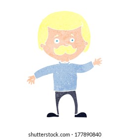 cartoon dad waving
