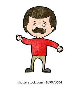 cartoon dad waving