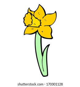 Cartoon Daffodil