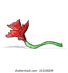 flor de narciso de desenho animado