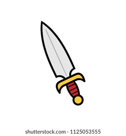 Cartoon Dagger Illustration