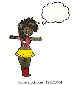 Cartoon-Tänzerin