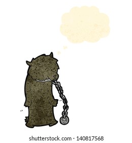 cartoon dancing bear
