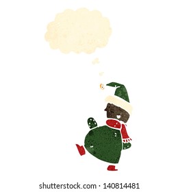 cartoon dancing christmas elf