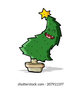 Weihnachtsbaum mit Cartoon-Tanz