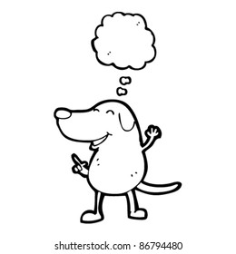 perro bailador de dibujos animados