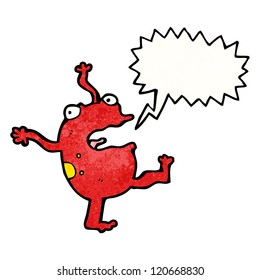 cartoon dancing frog