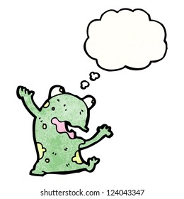 cartoon dancing frog