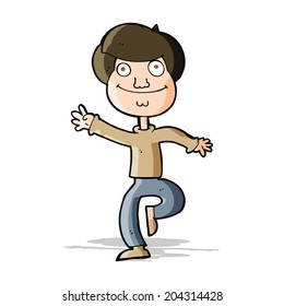 Cartoon Dancing Man Stock Vector (Royalty Free) 204314428 | Shutterstock