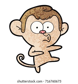 cartoon dancing monkey