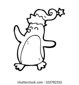 cartoon dancing penguin
