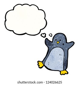 cartoon dancing penguin