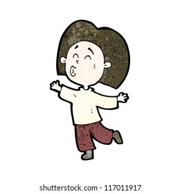 cartoon dancing person