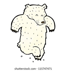 cartoon dancing polar bear