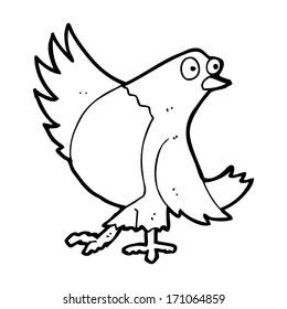 cartoon dancing robin