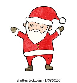 cartoon dancing santa