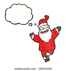 cartoon dancing santa claus