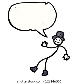 caricaturista bailarín hombre