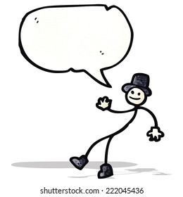 caricaturista bailarín hombre