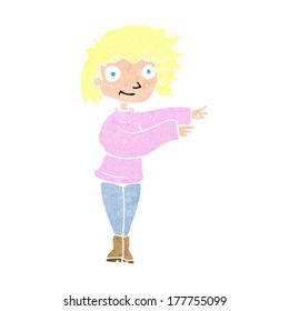 cartoon dancing woman