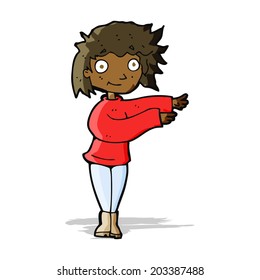 cartoon dancing woman