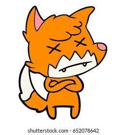 cartoon dead fox