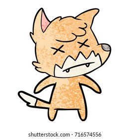 cartoon dead fox