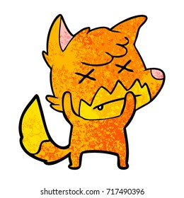 cartoon dead fox