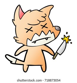 cartoon dead fox