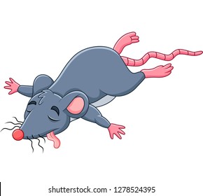 Cartoon Dead Mouse 