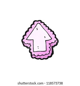flecha decorativa de dibujos animados