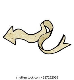 flecha de desplazamiento decorativa de dibujos animados
