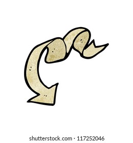 cartoon decorative scroll arrow
