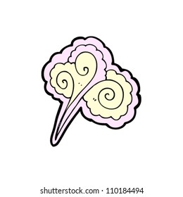 elemento de giro decorativo de dibujos animados