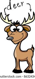 cartoon deer