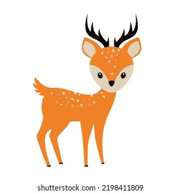 Cartoon deer - cute character for children. Vector illustration in cartoon style. eps 10