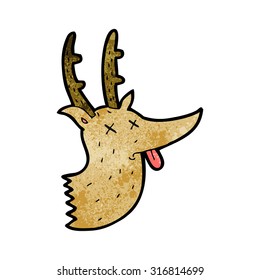 cartoon deer head