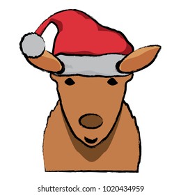 Cartoon deer icon