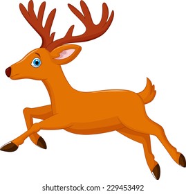 cartoon deer running